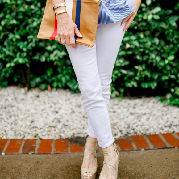 J. Crew Skinny White Jeans Toothpick Vintage Cropped Cut Women's size 28 - Picture 11 of 11